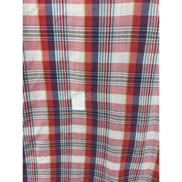 Pendleton Frontier Western Snap Shirt Men’s Large Red Plaid Short Sleeve - Picture 5 of 12